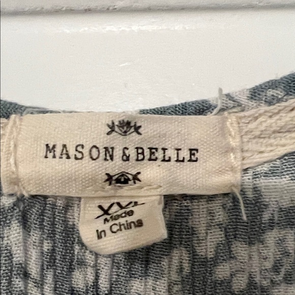 Chic Floral Sleeveless Top - Light turquoise and White - Picture 2 of 12